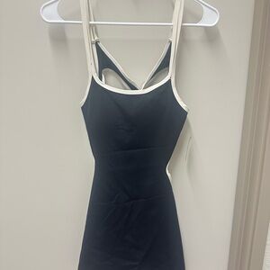 Black and White Strappy Dress